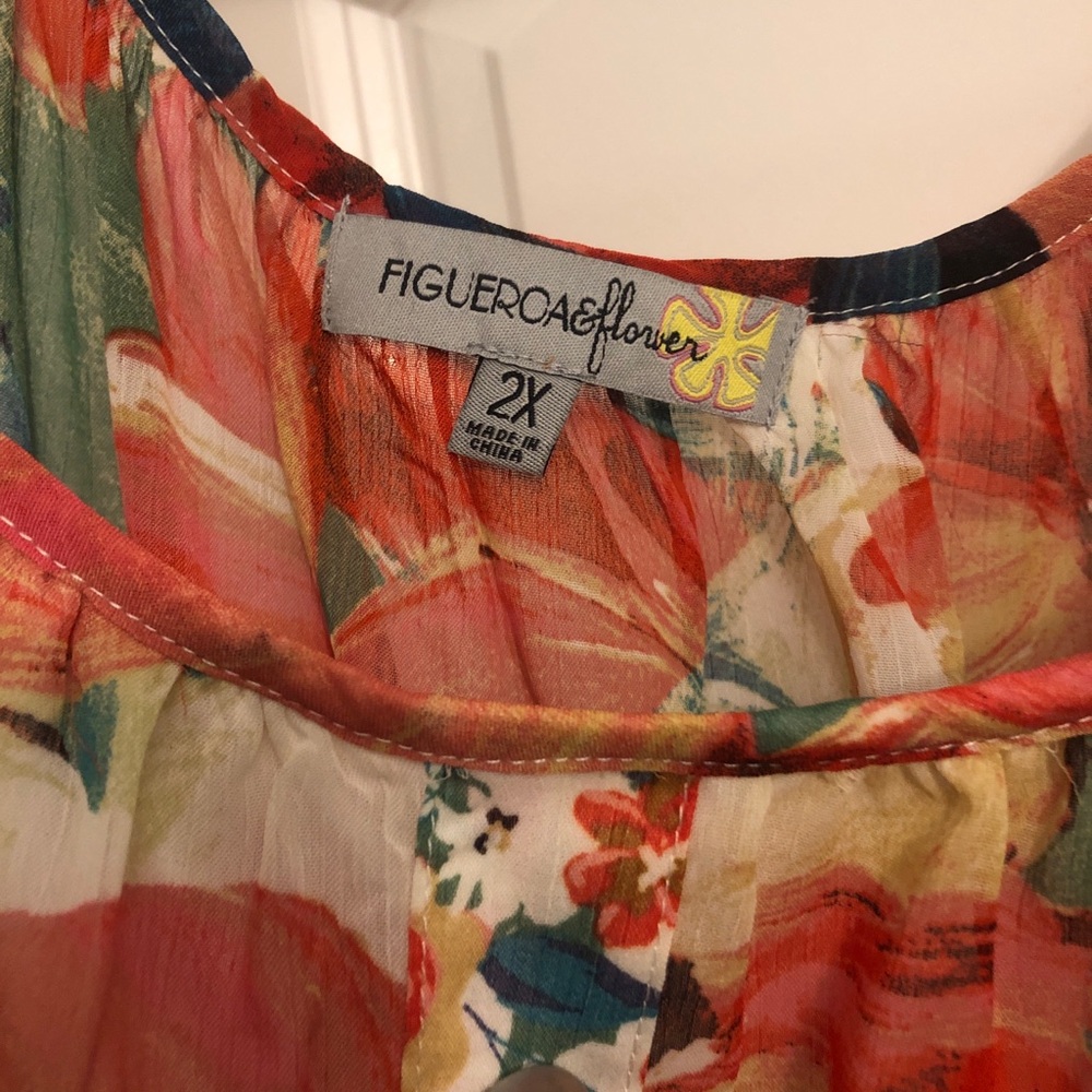 Floral Multicolor Boho Dress new no tags perfect for cruise or beach bohemian - Picture 4 of 9
